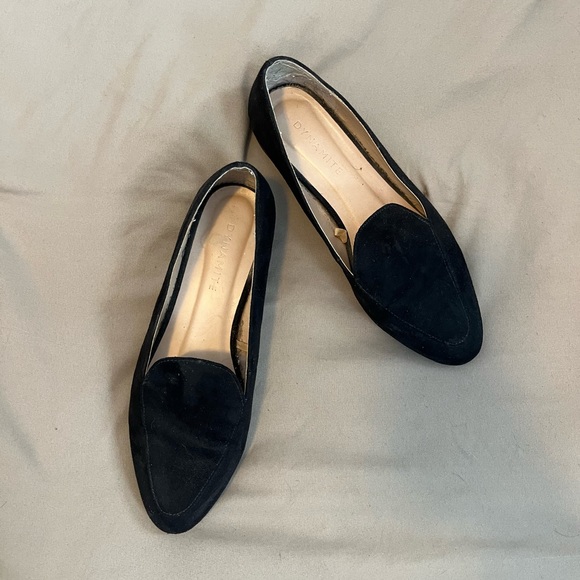 Black suede pointed flats - Picture 2 of 2